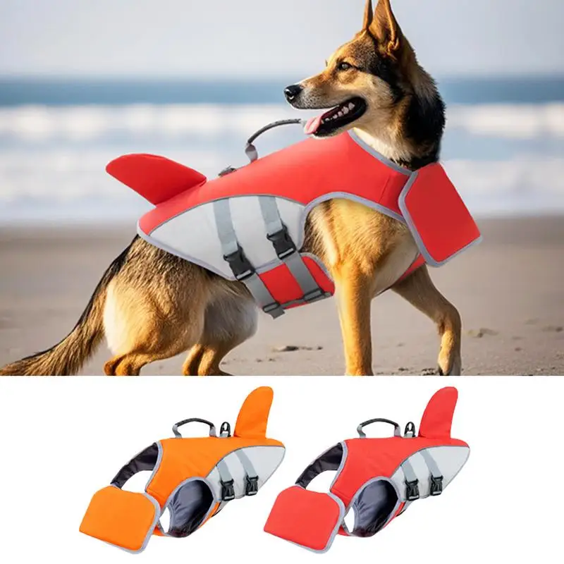 

Life Vest For Large Dog Pet Swimming Life Vest With Rescue Handle Adjustable Strap High Visibility Clothes Medium Large Dogs