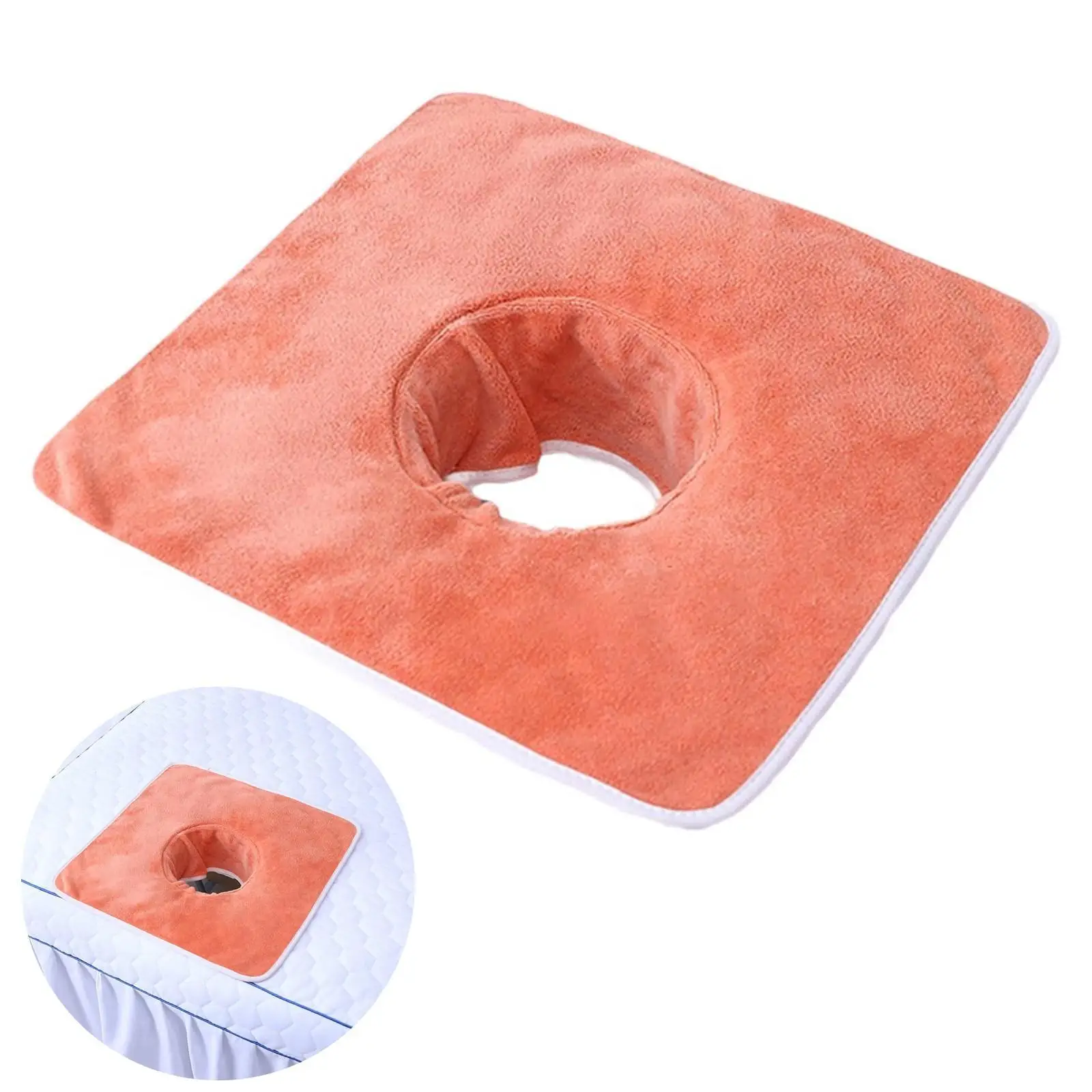 SPA Massage Table Towel with Face Hole Comfortable Face Towel for Salons