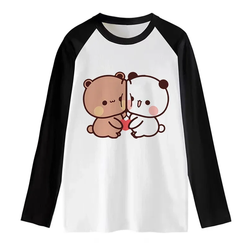 Harajuku T-Shirt Neu im Trend 2026 Damen Langarm-Raglan-T-Shirt für Tägliche Freizeitkleidung Sportlich und Elegant Kawaii Oberteile – Detail 9