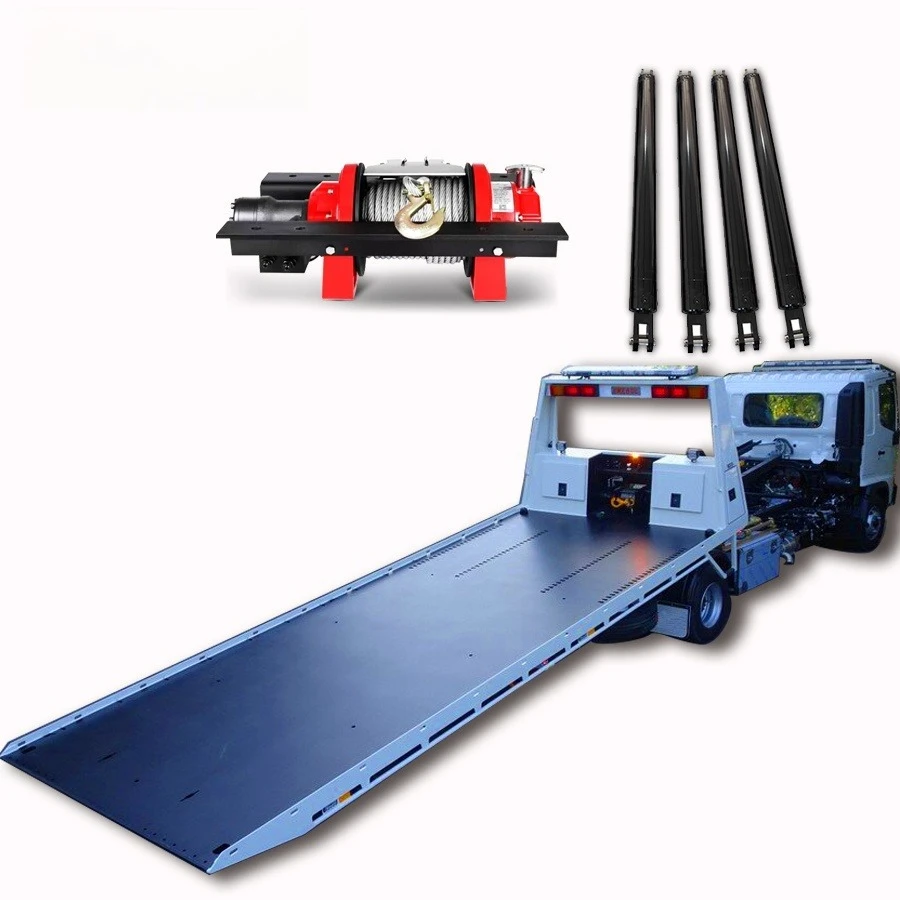 Rescue vehicle double acting hydraulic cylinder hydraulic winch kit is used for lifting