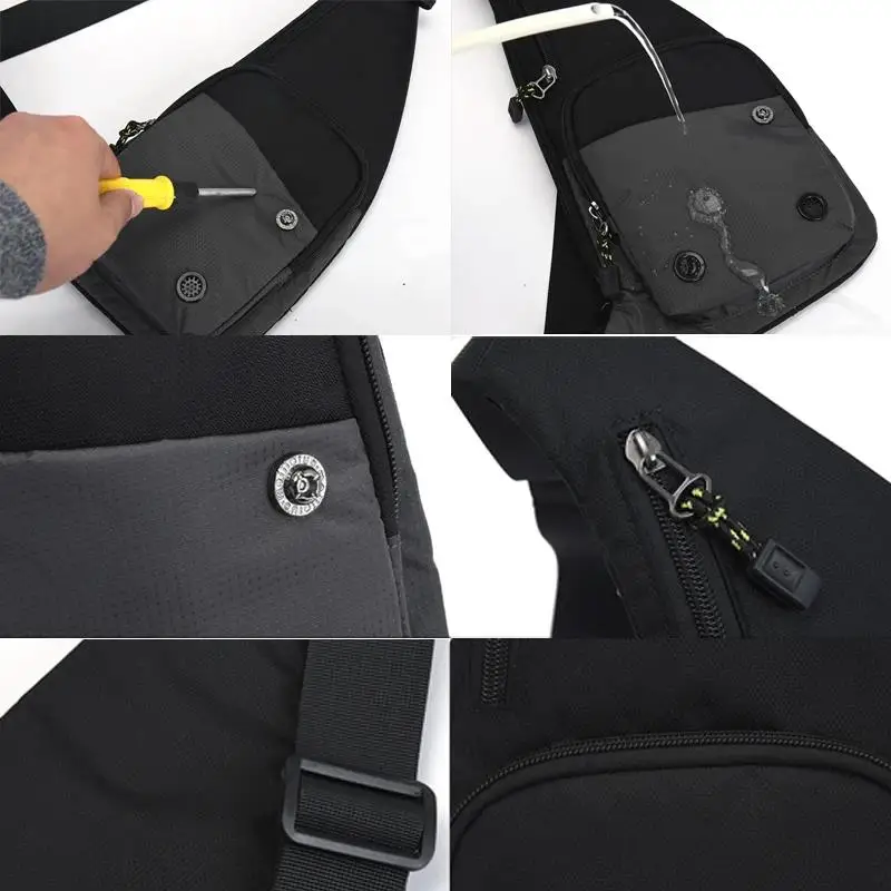 Practical Casual Shoulder Bag Leisure Travel Sports Outdoor Pack Messenger Crossbody Sling Chest For Male Female