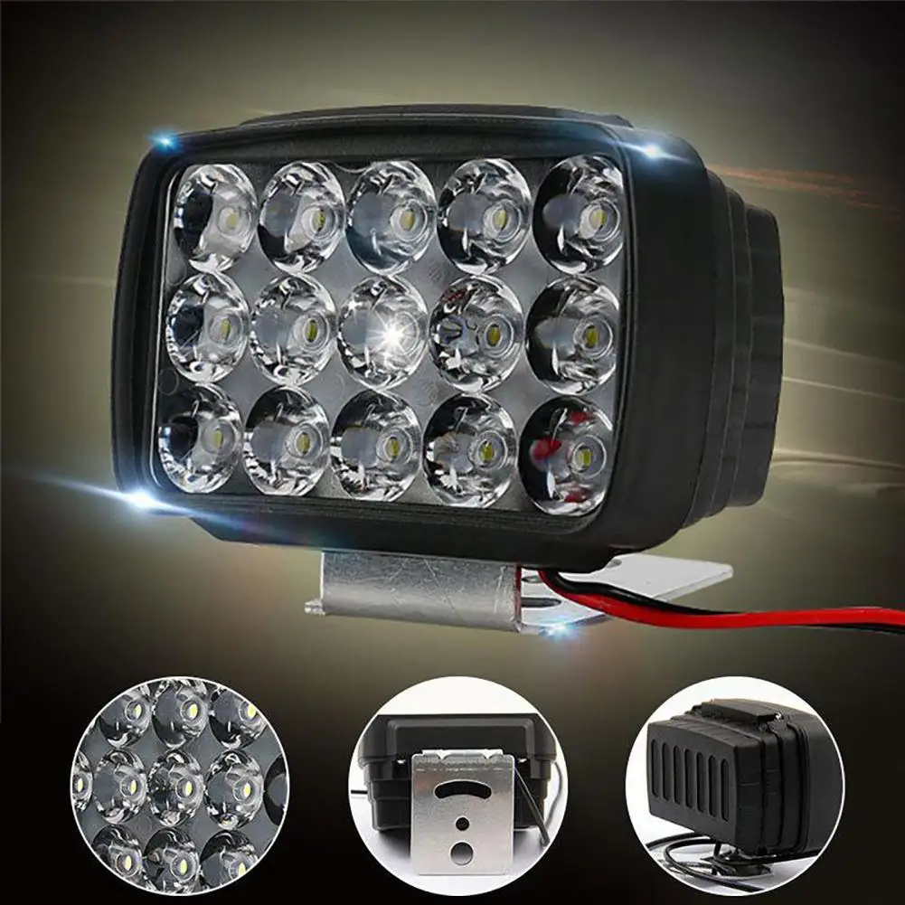 Waterproof  Useful White Super Bright Working Spot Light Energy-saving LED Headlight Stable   for Motorcycle