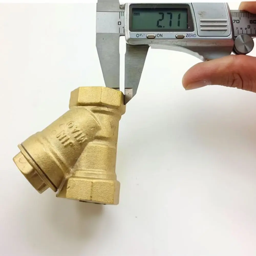 For Baixian Brass Y Strainer Filter Water Pipe Plumbing Accessory Valve Protection Industrial Filtration Device Mesh Cleaner