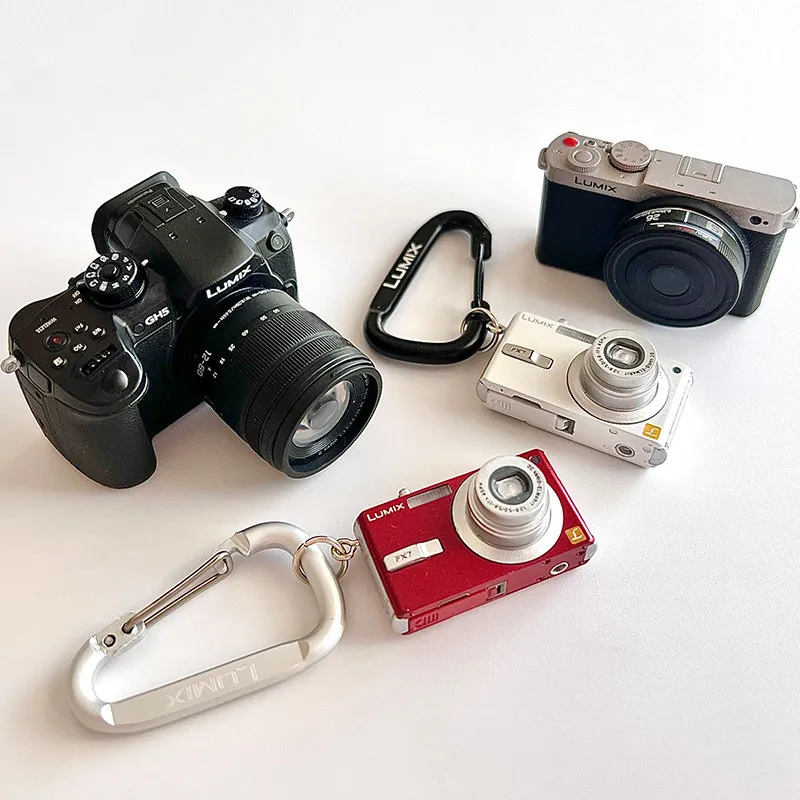 Kenelephant Panasoni Lumix Miniature Realistic Camera Gashapon Micro Replica Decor Ornament For Desktop Display Collection