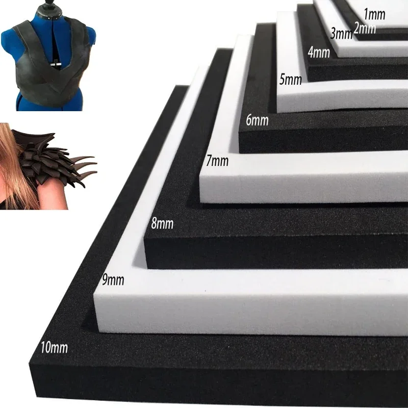 Thickness 1/2/3/5/10mm Cosplay Eva Foam Sheets Sound-Absorbing Noise Spone Foam Craft Eva Sheets Handmade Model Making Material