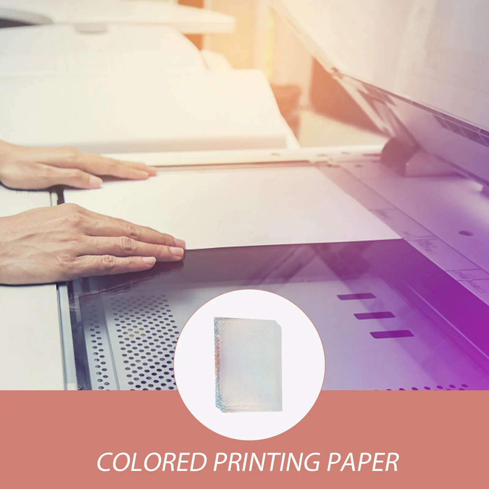 

Colorful Printer Paper Spray Ink Glossy Photographic Sheets Waterproof Pet Adhesive Photo Paper For Home Office Wedding