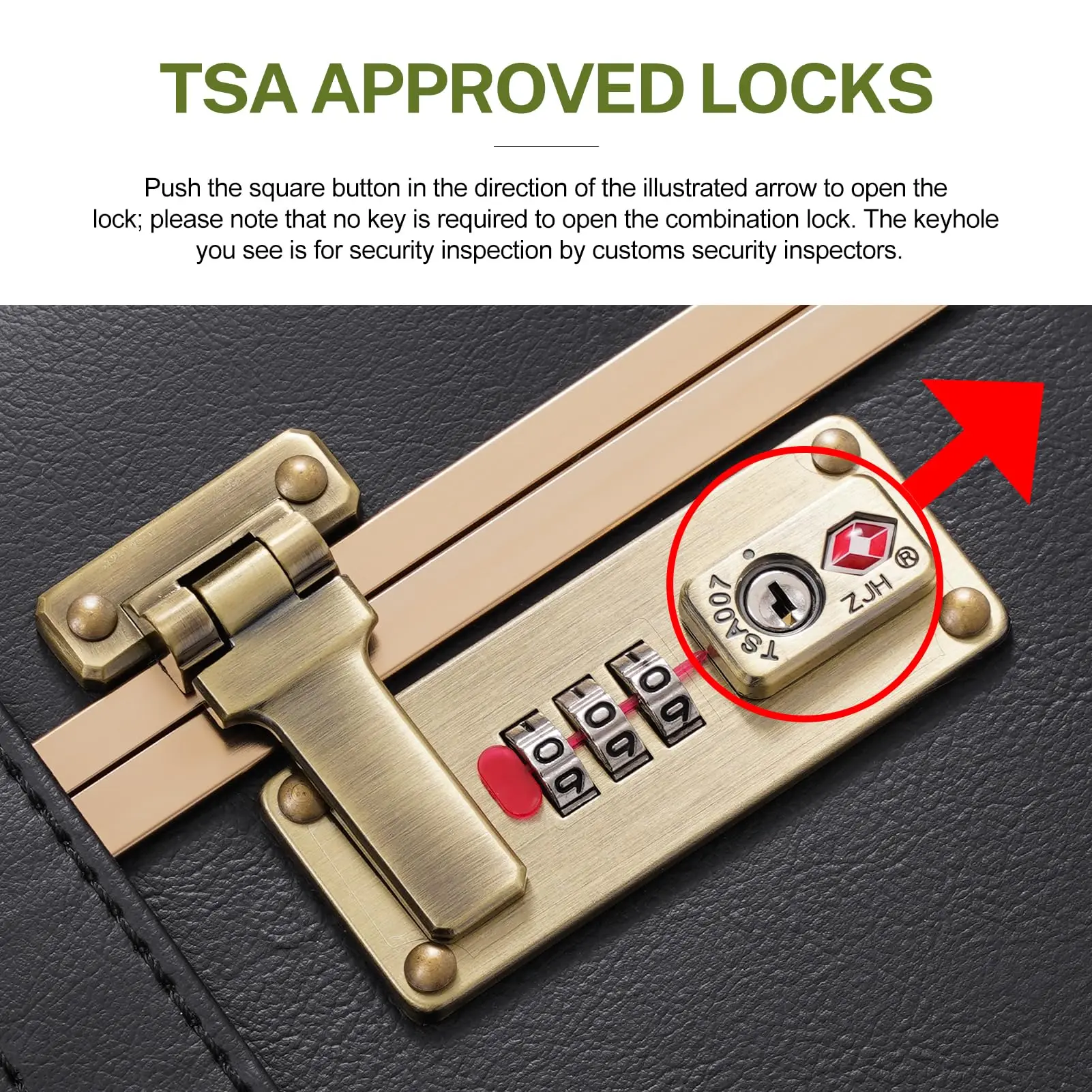 Urecity Vintage Luggage Set Lightweight Trolley Travel Suitcase On Wheels Retro Rolling Luggage 26 