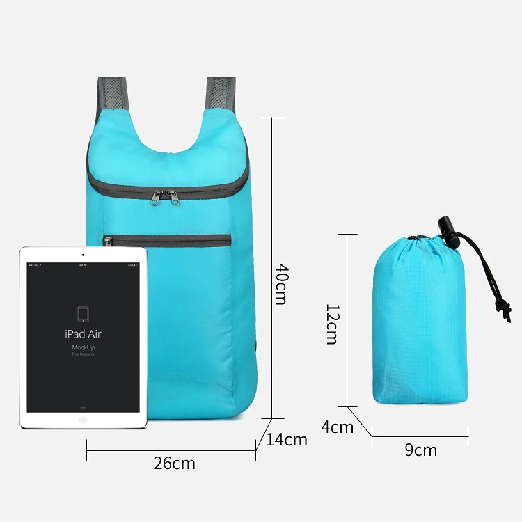 20l capacidade unisex esporte ao ar livre dobrável saco portátil mochila dobrável, dobrável portátil perfeito dobrável daypack para ciclismo