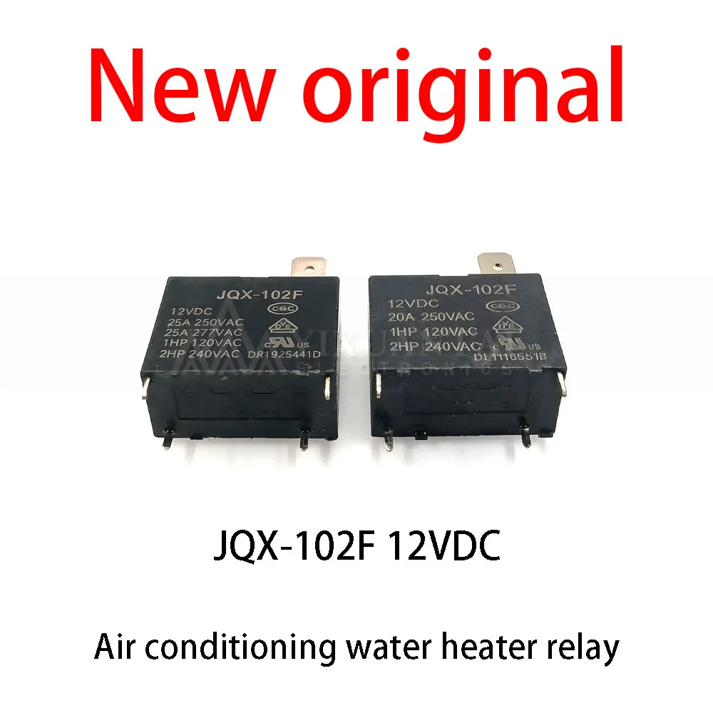 (10pcs) 100% New relay JQX-102F 12VDC Air conditioning water heater relay
