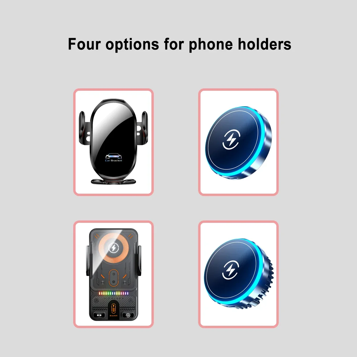 For KIA Sonet 2024 Magnetic 15W Car Phone Screen Holder Magnetic Wireless Charging Car Phone Mount For MagSafe 5