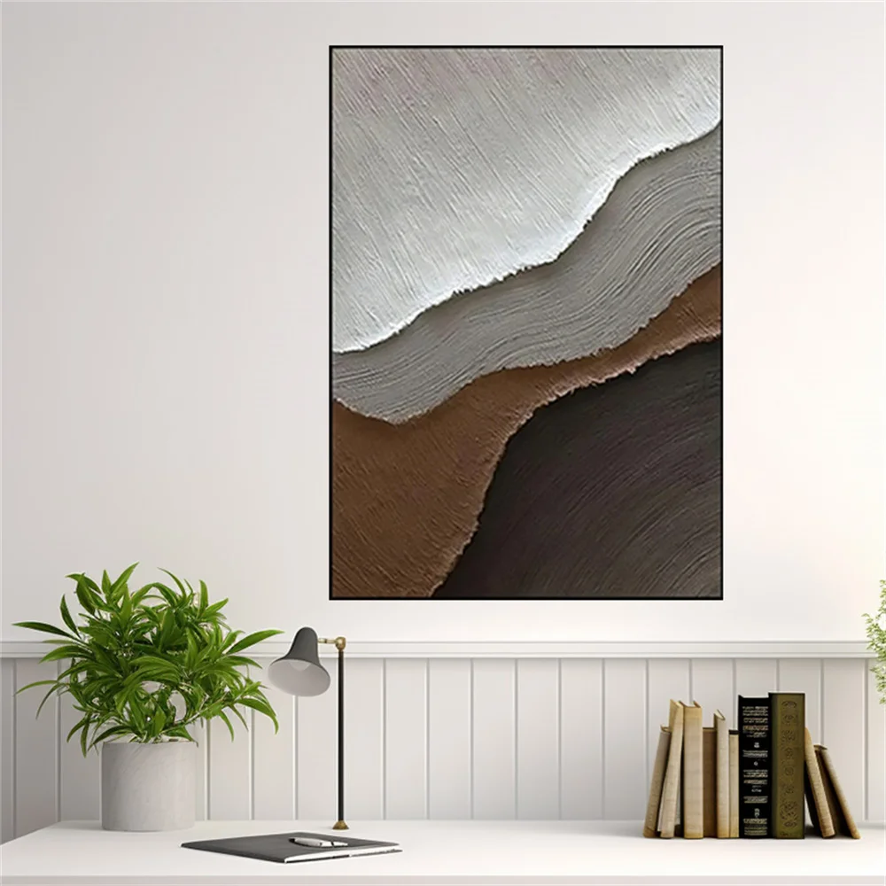 

Large Geometry Textured Drawing Pendant 100% Handmade Abstract Oil Painting On Canvas Poster Modern Wall Art Picture Decor Room