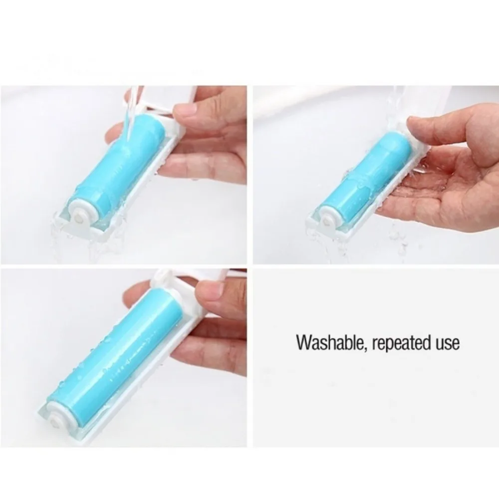 Clothes Dusting Brush Magic Cleaning Sticky Roller Lint Dusting Brush Pet Hair Remover Brush Hair Brush Mini, Portable, Multi-Co