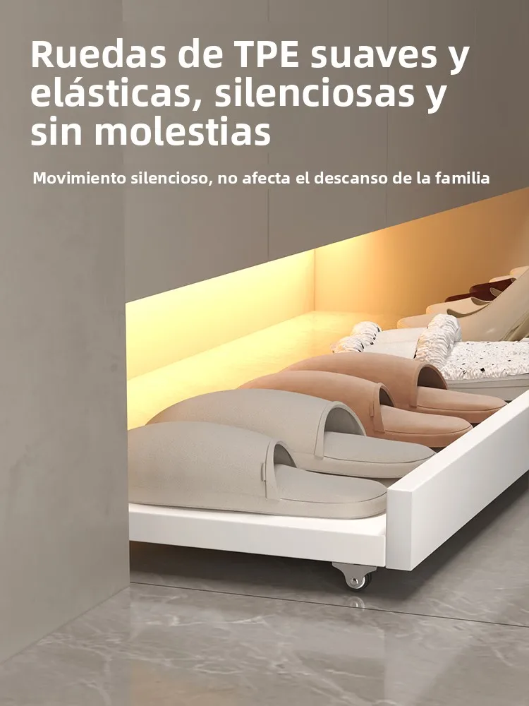 Organizador de Zapatos de Ma iza con Cajón Extraíble y Sistema de Rebote, nento Multifuncional para el ar