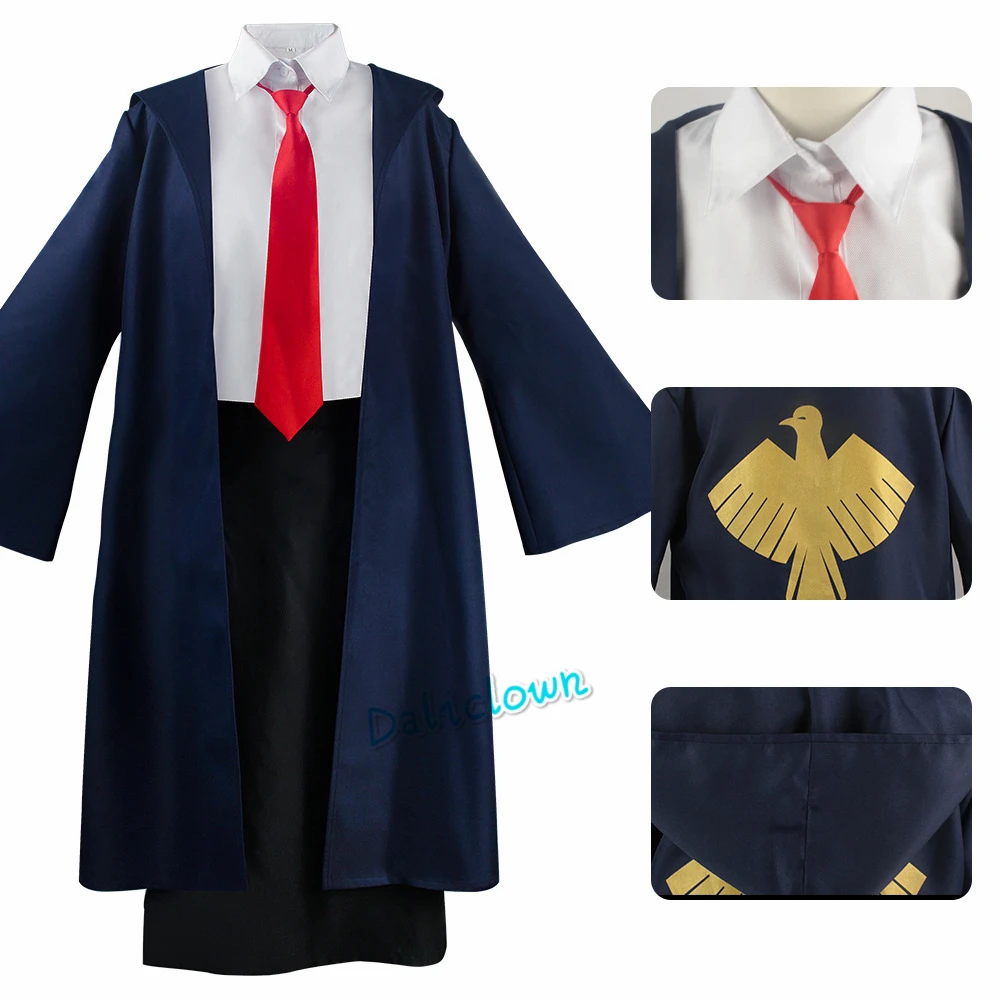 Disfraz de Anime Mashle para hombre y mujer, traje de Cosplay de Mashle, Lemon, Varita, Abel Lance, capa de músculos mágicos, Cloack, uniforme