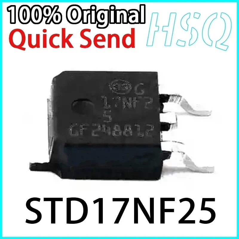 5PCS ใหม่ STD17NF25 17NF25 17A 250V TO-252 MOSFET