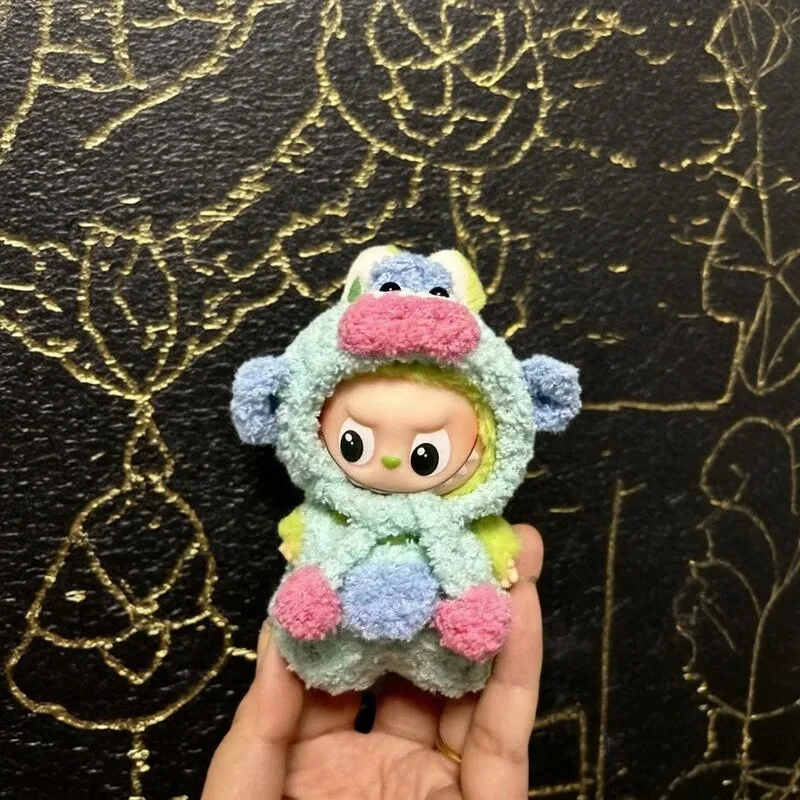 Für Labubu Clothes 4.0 Ghost Outfit Glow In The Dark – Tiger und Koala Halloween-Kostümzubehör, Puppenkleidung, nur Geschenk