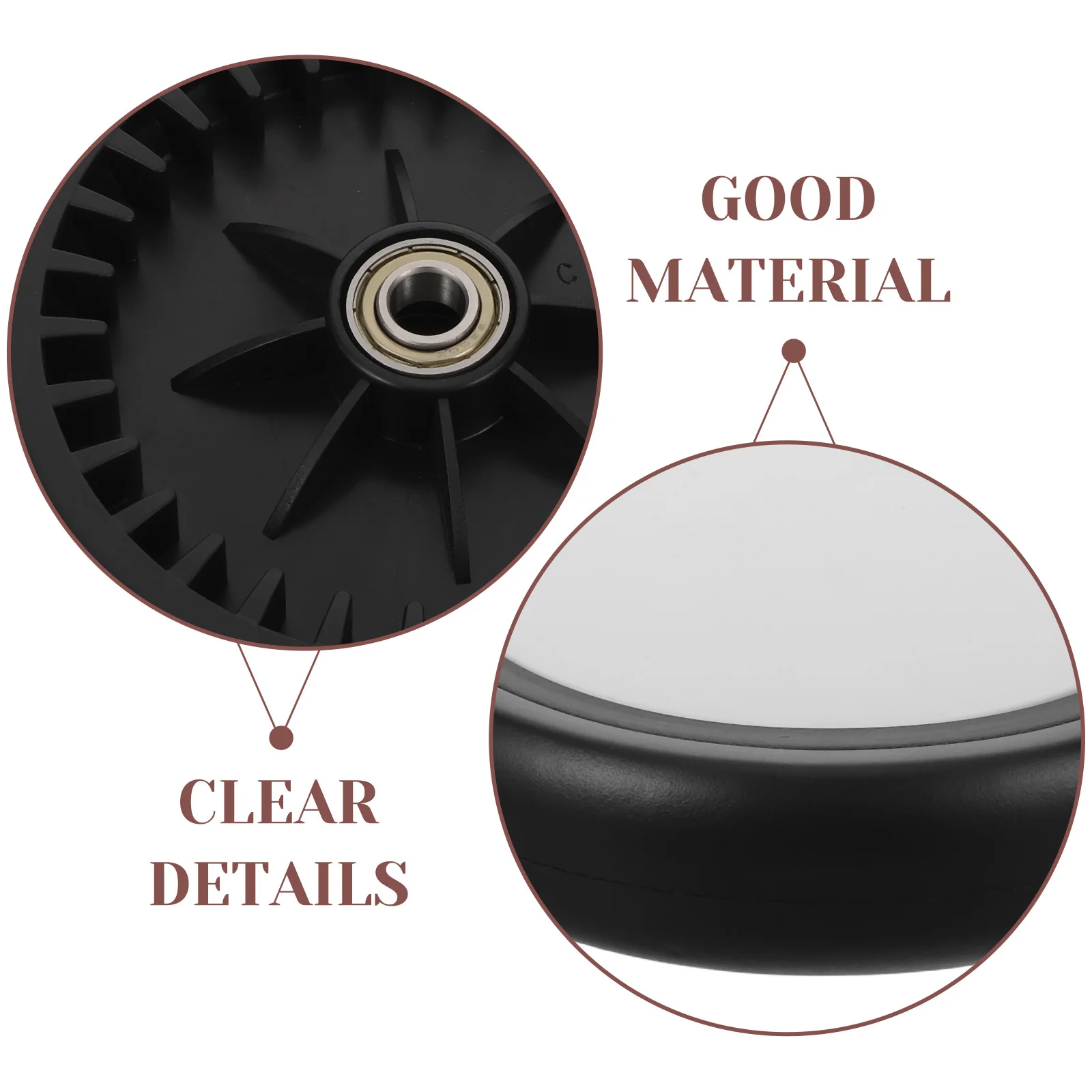 

5pcs 5 Pieces Baby Stroller Wheels Rubber Replacement Pushchair Accessories Buggy Rear Pram