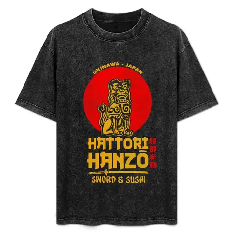 Hattori Hanzo 티셔츠 맞춤형 티셔츠 동물 프린트 소년 셔츠 남성 그래픽