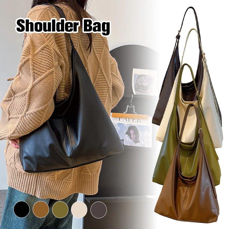 

Women Crossbody Bag Large Capacity PU Leather Shoulder Handbag Fashion Casual Messenger Purse Daily Commute Travel Tote