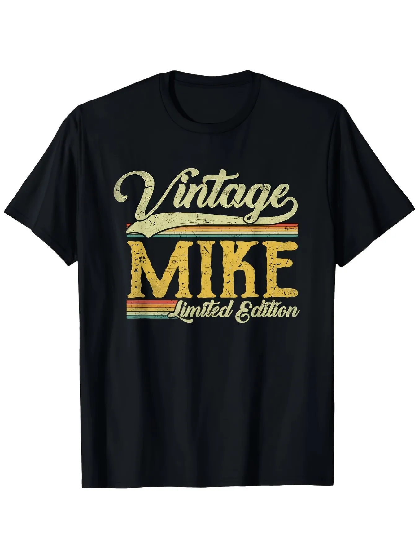 

Top Pick Local Men's Retro Mike Limited Edition Tee Black Vintage Graphic Tee