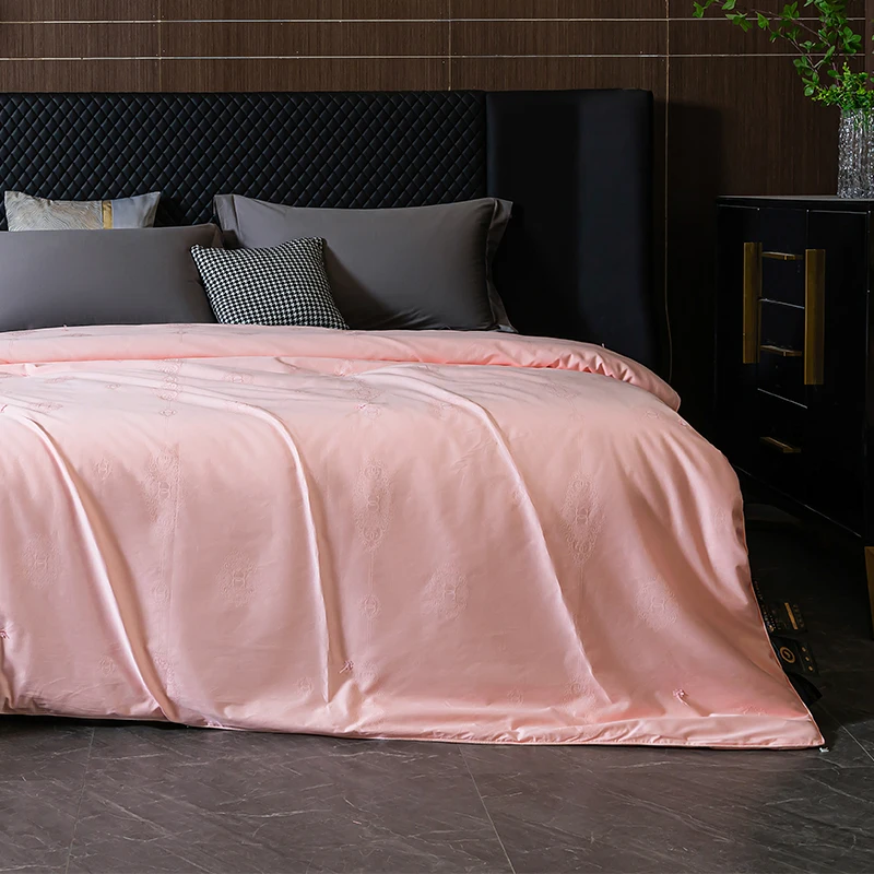 Customer  recommended 2025 Cool in Summer Silk Comforter,Mulberry Silk Filling, Breathable,Full Size, Modern Style,Free Shipping