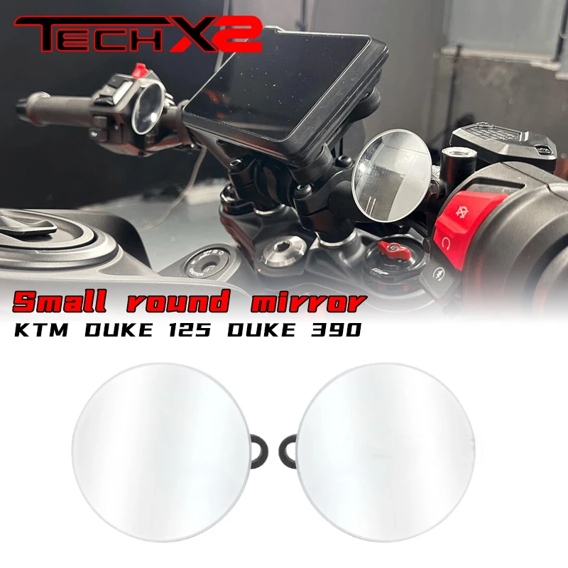 

Широкое зеркало заднего вида для KTM DUKE 125 390 2024-205, боковое зеркало без оправы для мотоцикла, руль для слепых зон