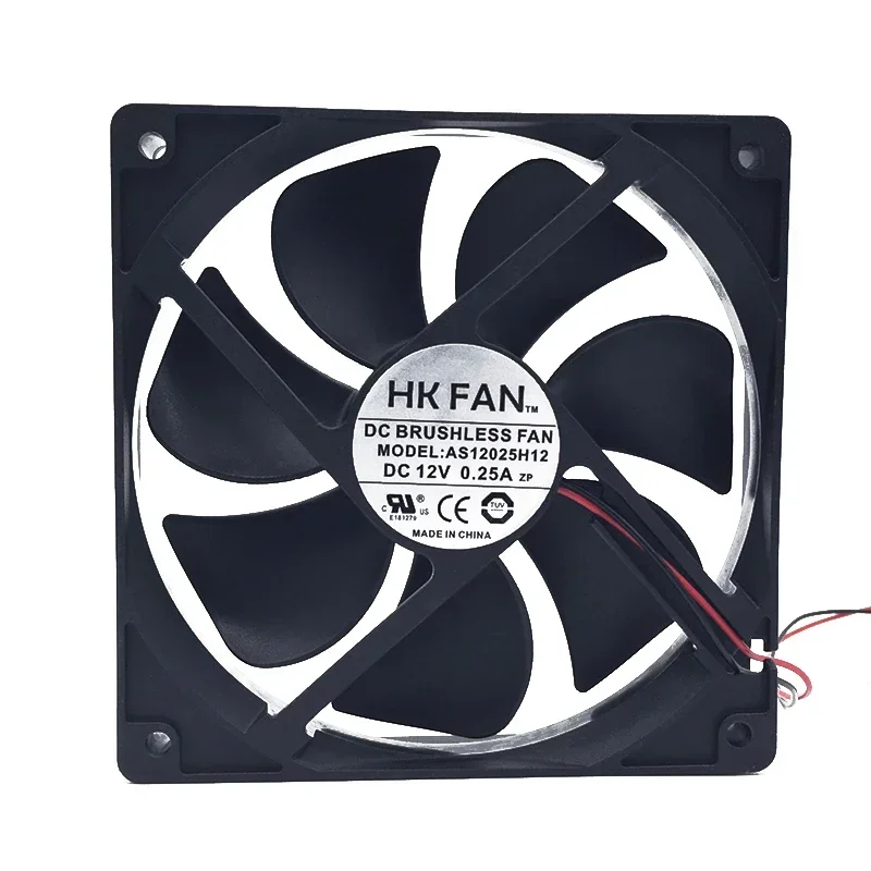 120*120*25MM HKFAN Hangjia 12025 AS12025H12 DC12V 0.25A Chassis Power Supply Silent Fan 12CM