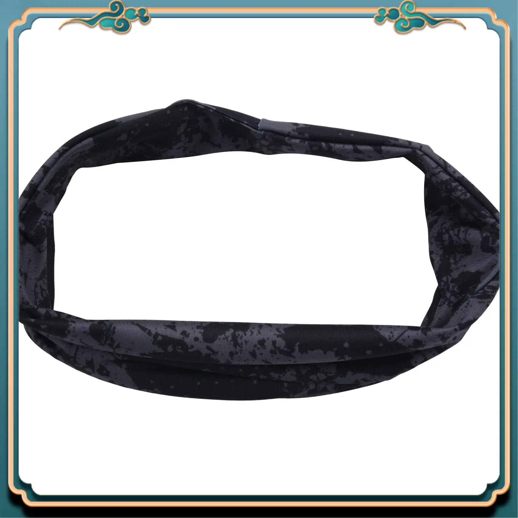 

ABMV-2X спортивная впитывающая спортивная повязка на голову для спортзала, эластичная повязка на голову для мужчин и женщин, повязки для волос для йоги, граффити, серый цвет