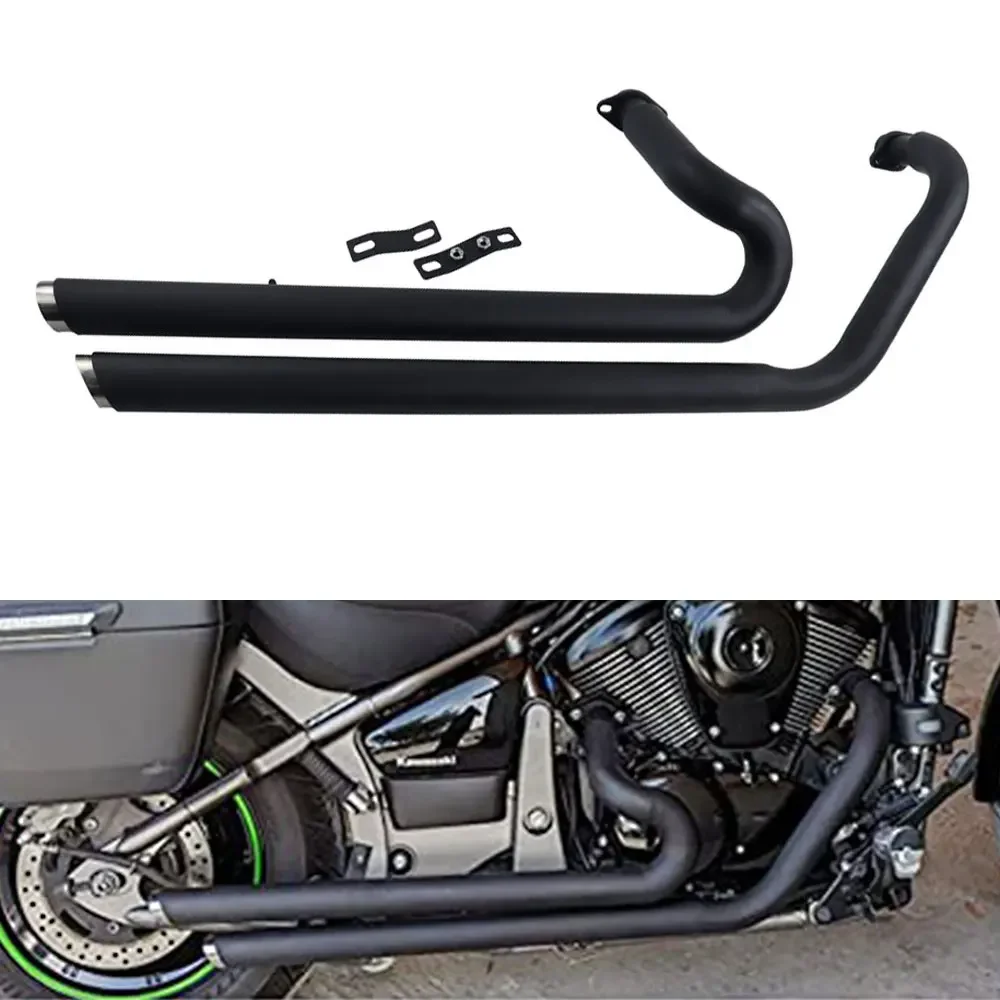 For Kawasaki Vulcan VN900 EN900 S900 All Year Motorcycle Exhaust Pipe Drag Pipes Silencer Mufflers Stainless Steel VN EN S 900