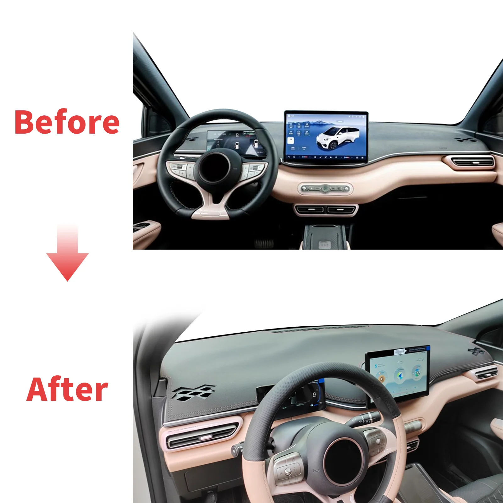 

fit for BYD Seagull ATTO 1 Dolphin Surf 2025 2026 Car Dashmat Dashboard Cover Pad Accessories DashMat Sunshade Protective Carpet