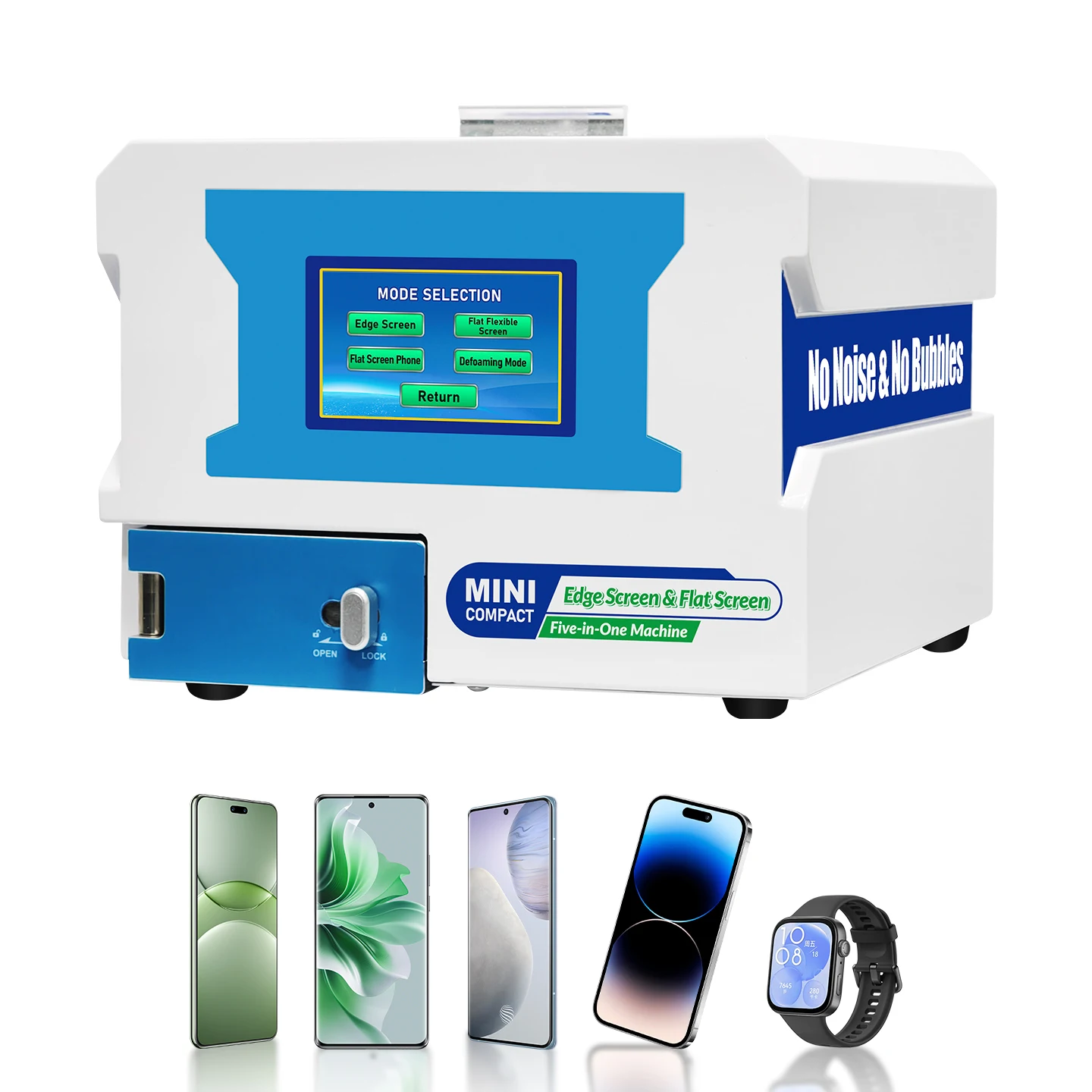 V6 MINI Screen Laminating Defoaming Curing All-In-One Machine Built-in UV Curing Light Box Anti-Bubble Reversion for Screen
