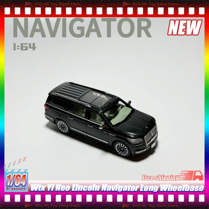 

Коллекционная модель автомобиля Wtx Yi Neo 1:64 Lincoln Navigator с удлиненной колесной базой, литая, для автолюбителей, персонализированная, детская игрушка, подарок