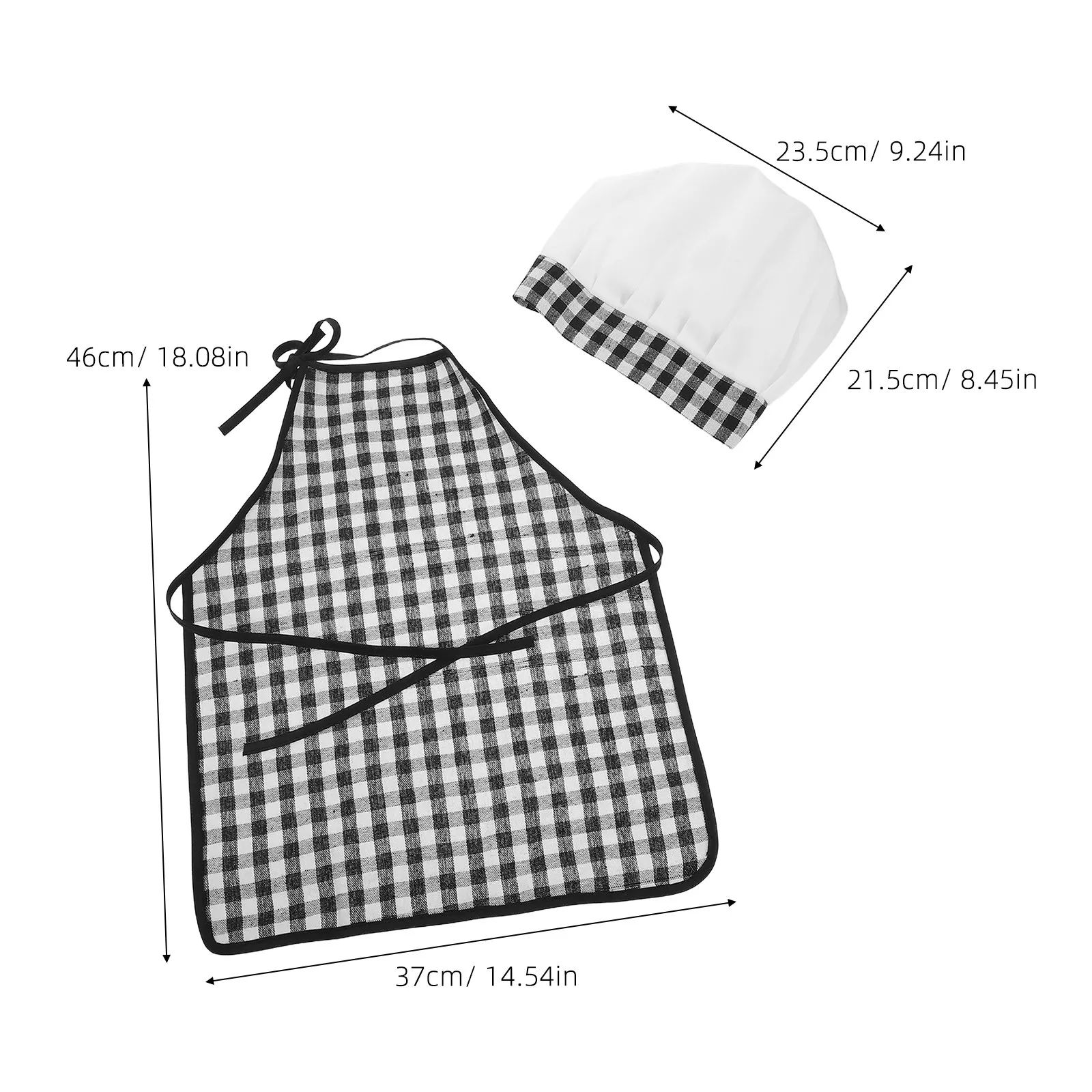 1Set Toddler Chef Outfit 3-12 Months Baby Apron Chef Hat Newborn Photo Costume Baby Boy Girl Cooking Play Child Apron view 4