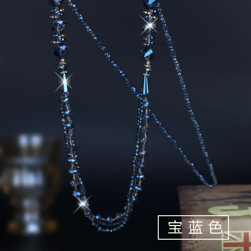 

The new fashion trend long necklace is a multi-purpose tassel sweater chain for women