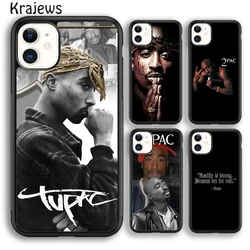 Krajews 2pac tupac Crown 2 pac soft Phone Case Cover For iPhone 17 Air 16 15 14 plus 11 12 13 pro max Fundas