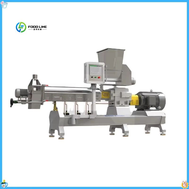 Cheese Ball Corn Stick Corn Curls Puff Snacks Extruder / Rice Corn Puffed Snacks Food Machine FL Customized
