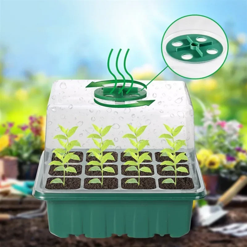 New Full Spectrum LED Grow Light Seed Germinate Growth Supplement Light Seedling Nursery Pot Suit Adjust Brightness Fixed Time