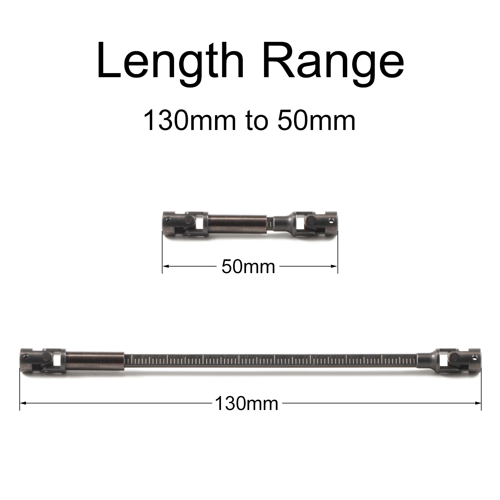 SCX24 Cut to Length Driveshaft Hardened Steel One-Piece Design for Axial 1/24 RC Crawler Chassis LCG Comp Build