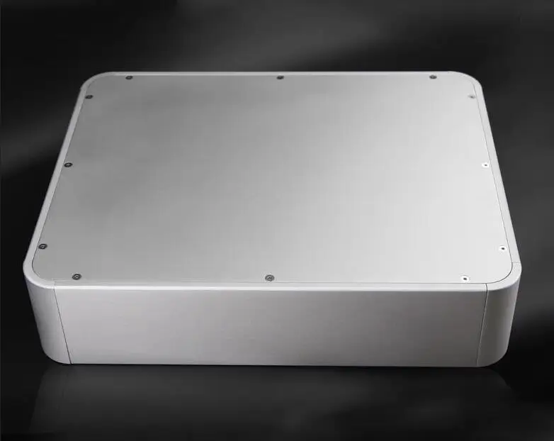 W430*H100*D330mm Full Aluminum Enclosure rounded DAC chassis audio tube preamplifier DIY Enclosure