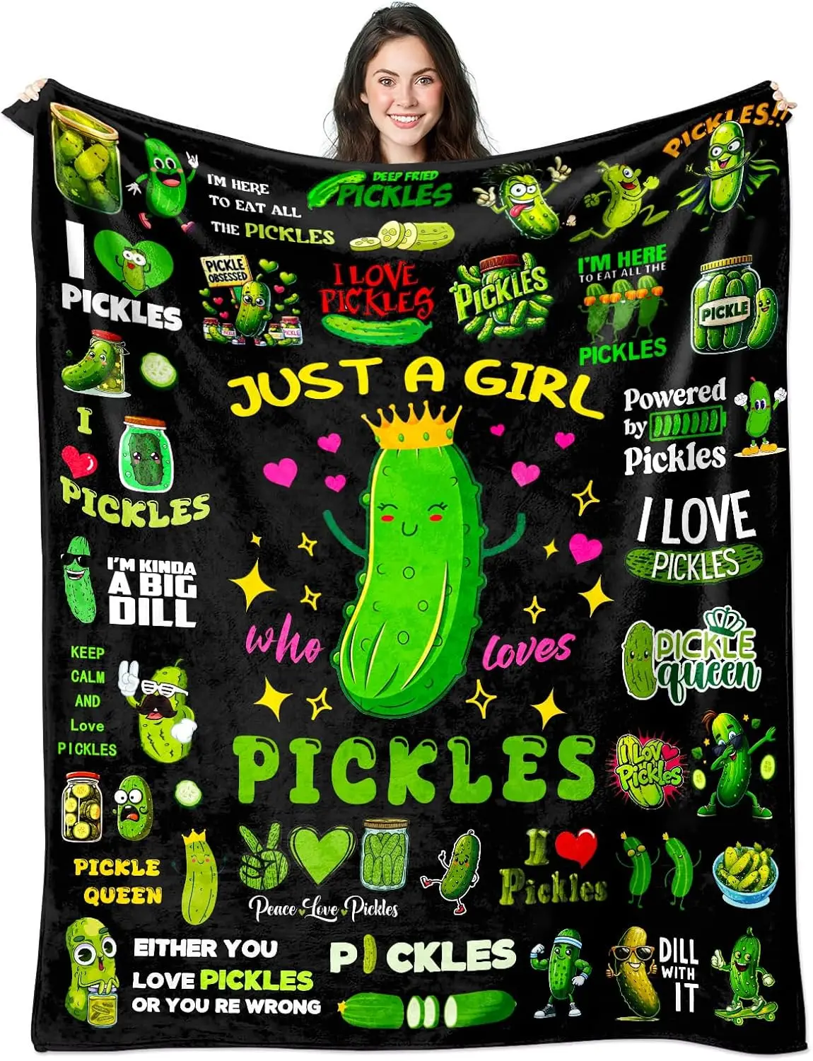 VIKAMA Coperta Kimchi in morbida flanella, un regalo di compleanno per gli amanti dei Kimchi, adatta per bambini, ragazze, donne e adulti