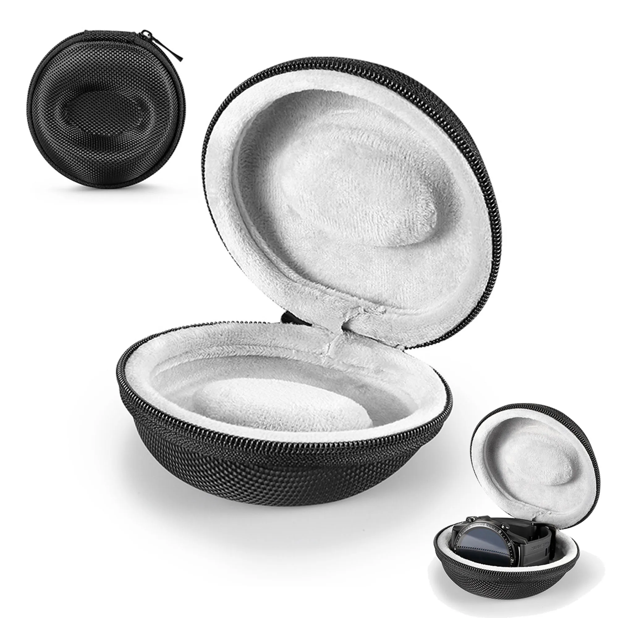 10x10x5cm Portable Single Slot Watch Box Shockproof Watch Organizer for Men Women  Wrist Smartwatch Protective Bag for Travel