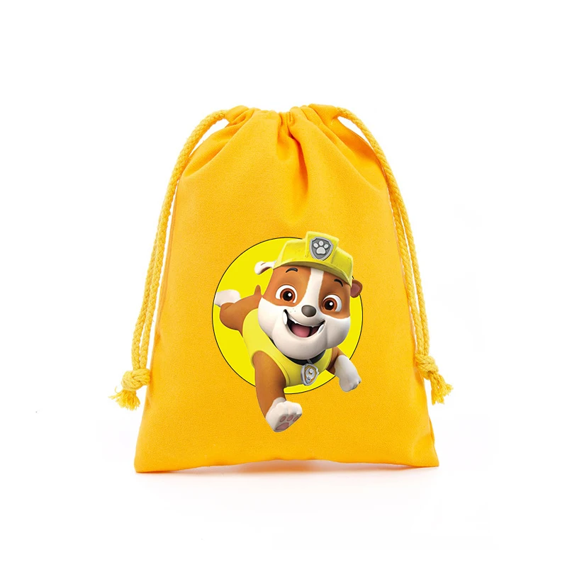 Paw Patrols Drawstring Bag New Anime Kawaii Cute Dog Coin Purse Women Jewelry Cosmetics Organize Storage Handbag Kids Pouch Gift