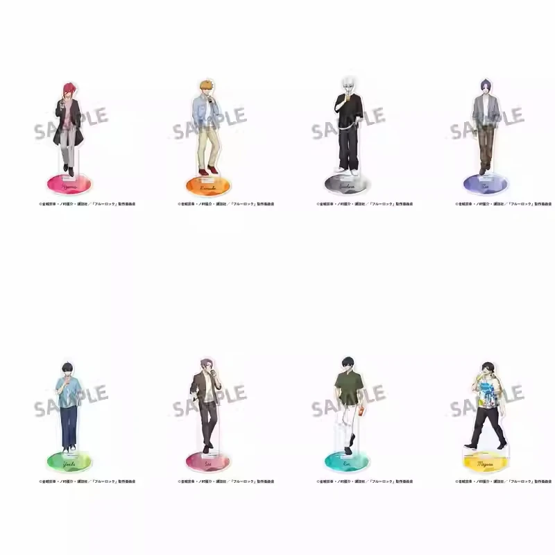 

Аниме BLUE LOCK Nagi Seishiro Chigiri Hyoma Reo Rin Sae Косплей Отражающая акриловая фигурка-подставка Мультфильм Стоячий знак Рождество