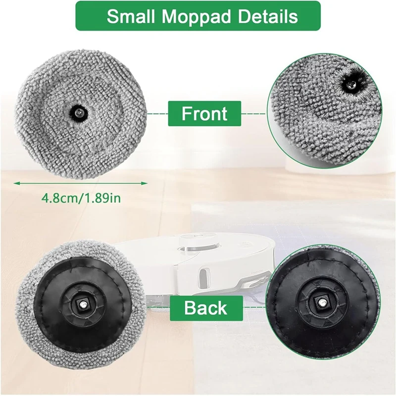 12 Stück Ersatz reinigungs tuch für Roborock S8 MaxV Ultra,S8 Max Ultra Roboter Staubsauger, Reinigungs tuch Zubehör