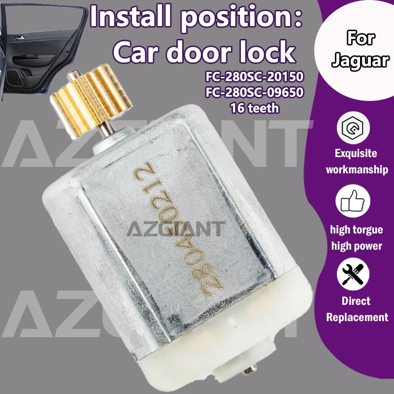 

FC-280SC-09650/20150 For Jaguar XK8 X100/ XJ8 XJ/XJ6/Vanden Plas Car Door Lock Actuator Replacement 16 teeth Motor high effiency