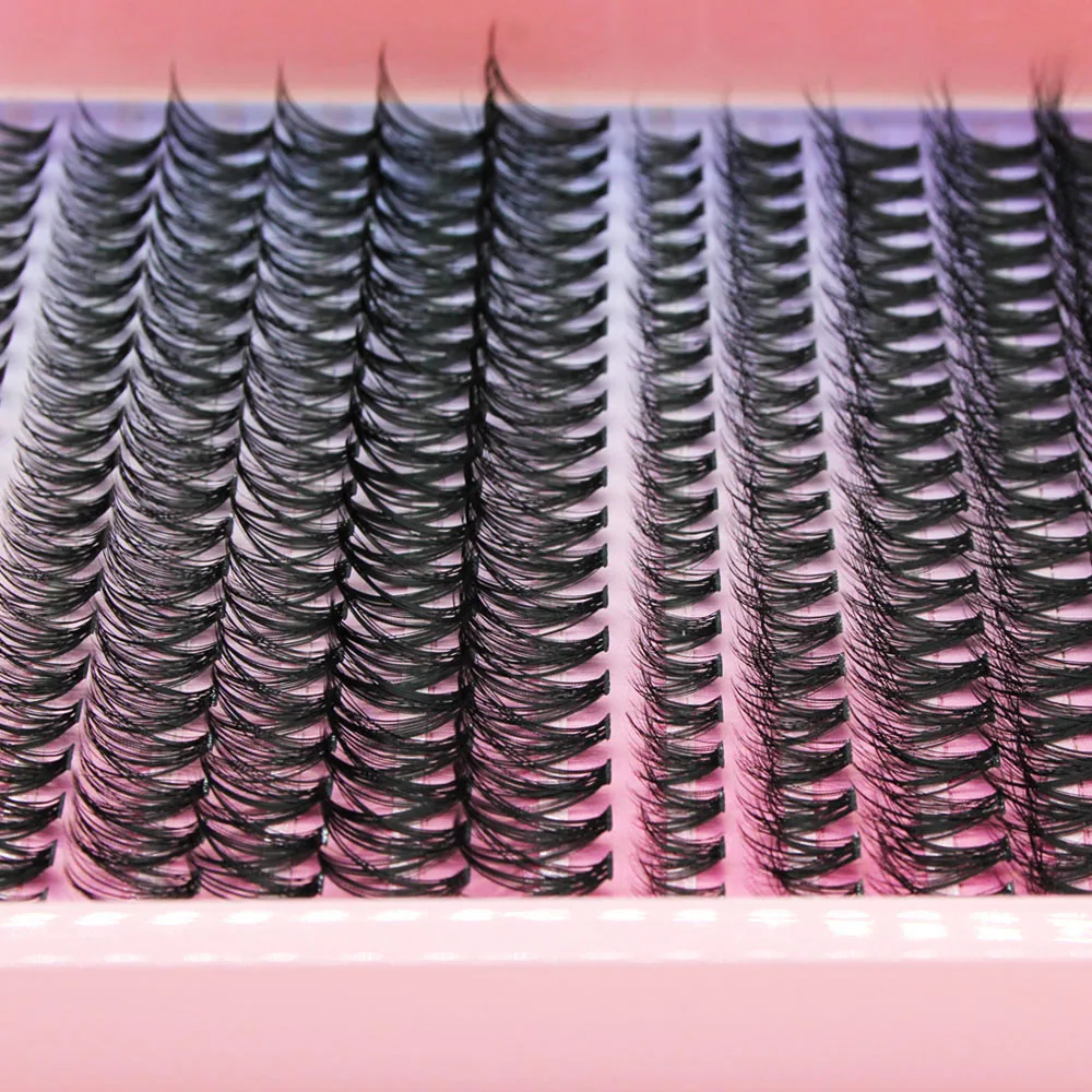 Venda inteira super grupo novo efeito 3d/5d mix 240 clusters cílios 8-16mm charme estilo cílios postiços extensão volume russo