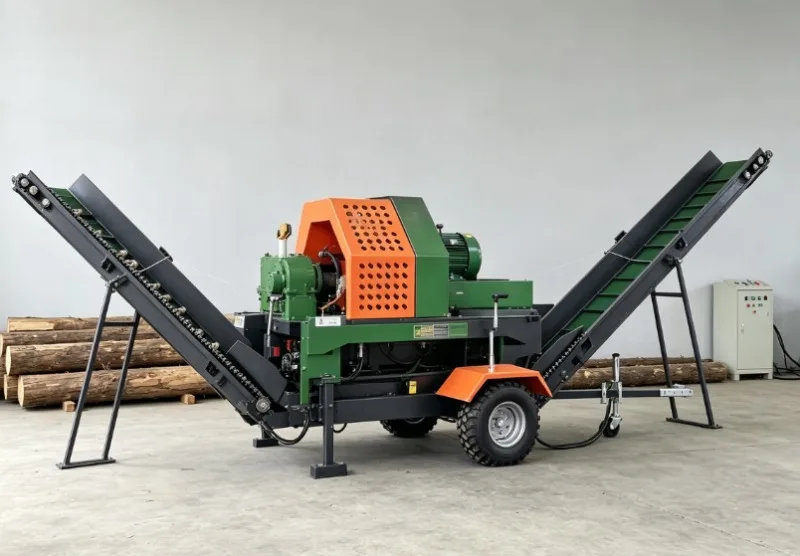 High Quality Wood Splitter Trailer: Portable 25-Ton Firewood Processing Solution for Easy Transportation and Use