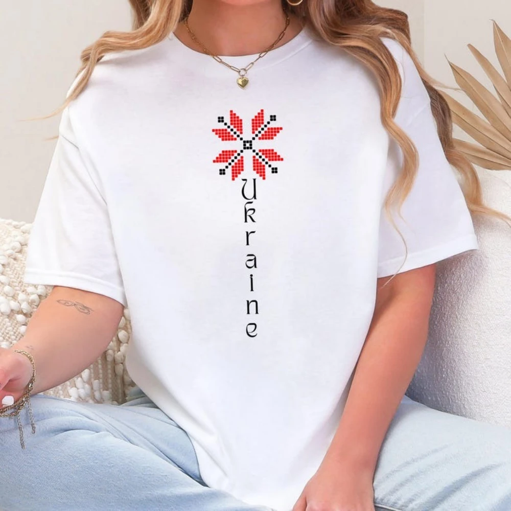 Ukraine Shirt Ukraine Flag Shirt Symbol Tryzub Ukrainian Patriotic Shirt Women Sweatshirt High Quality Cotton Tops Simple Style