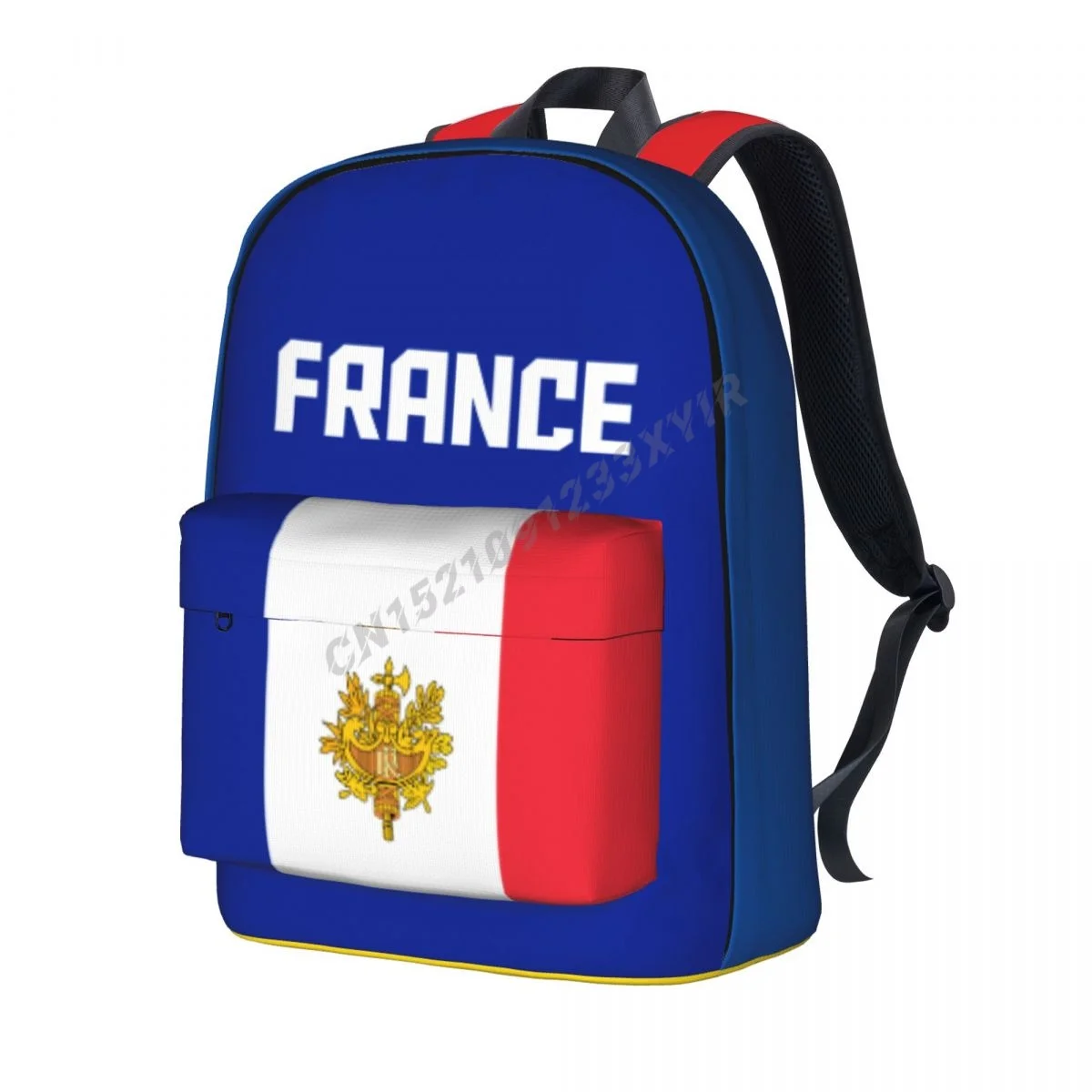 

Unisex Backpack France Flag French Stitch Schoolbag Messenger Bag Case Laptop Travel Bag Mochila Gift