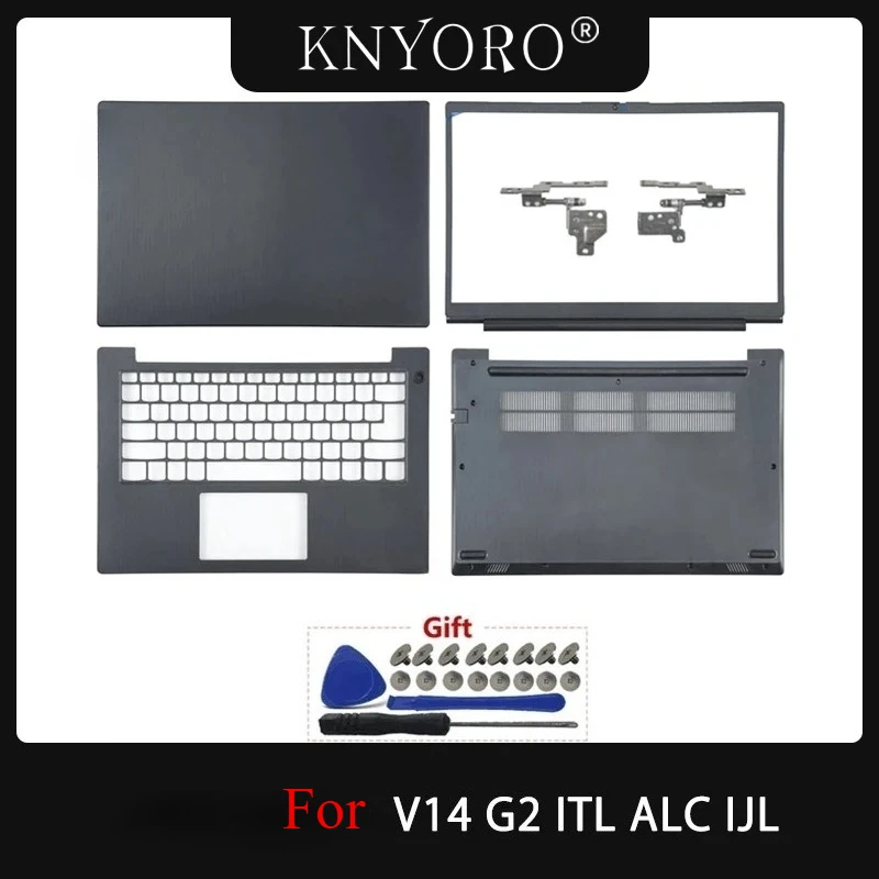 Nueva cubierta para Lenovo V14 G2 ITL ALC IJL Laptop LCD contraportada bisel frontal reposamanos tapa superior carcasa inferior carcasa negra